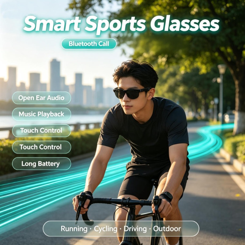 Audio Music In - Smart Sports Glasses Open Ear Audio