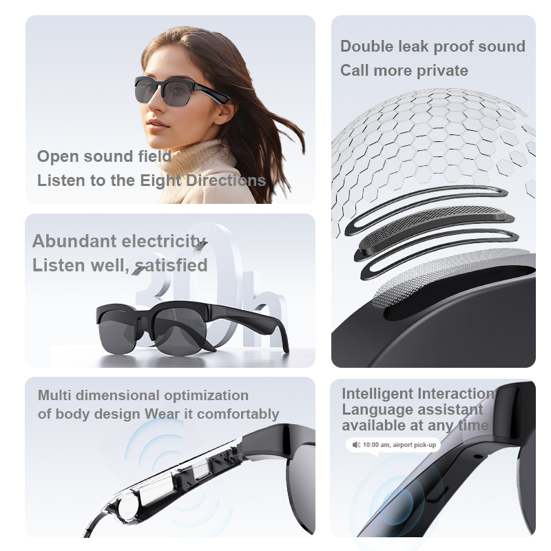 Smart Audio Glasses Bluetooth  - огляд і ціна Audio Music Arabic