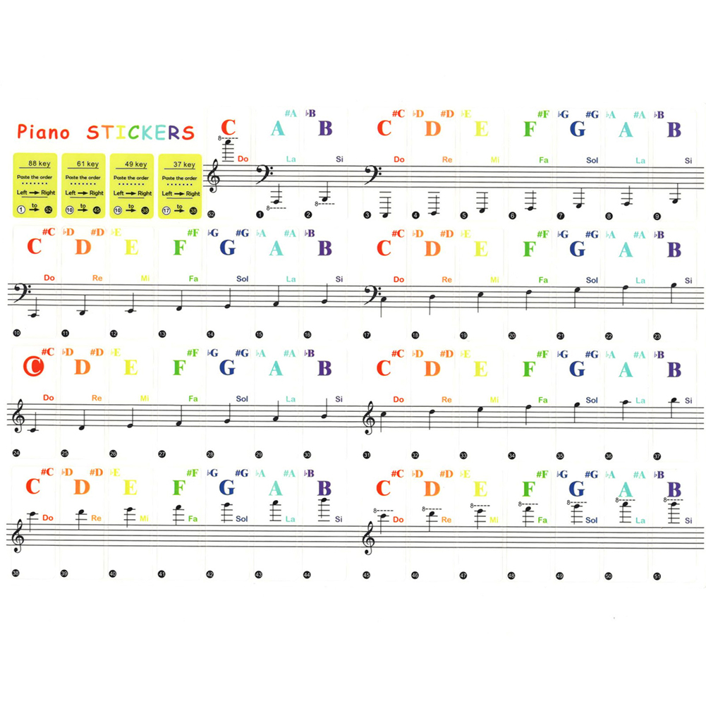 Transparent Piano Keyboard Sti - огляд і ціна Keyboard Piano 61 Key