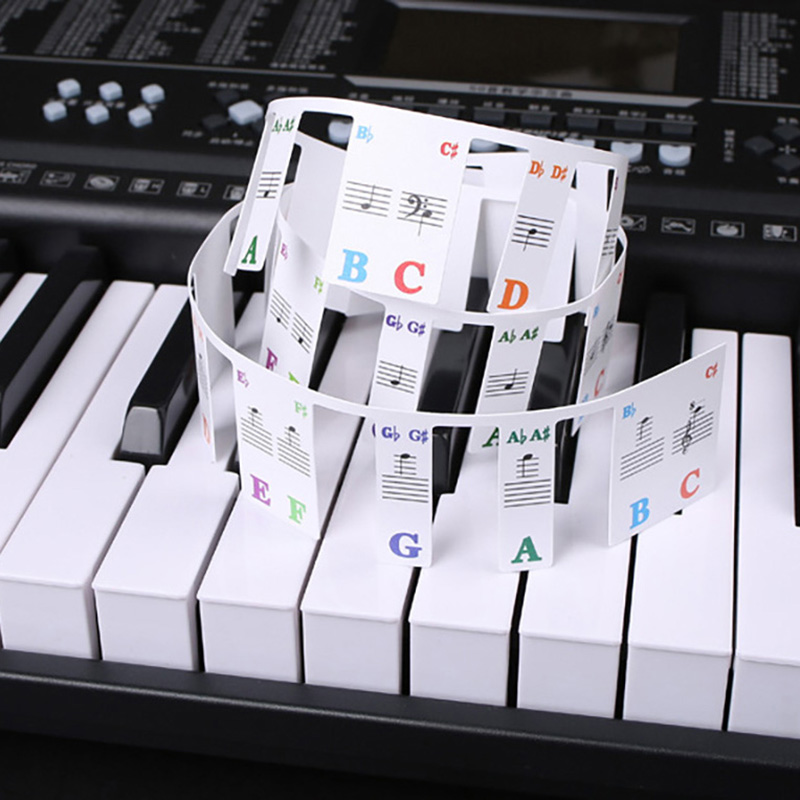 Piano Keyboard Stickers 88/61  - огляд і ціна Keyboard Piano 61 Key
