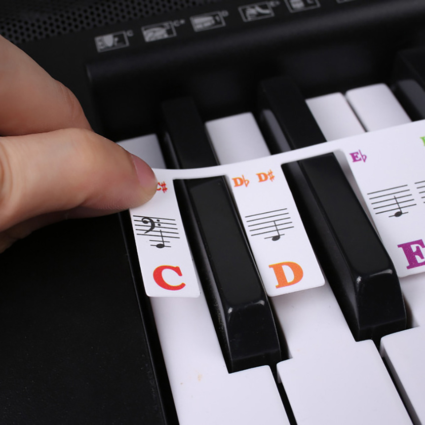 Piano Keyboard Stickers 88/61  - огляд і ціна Keyboard Piano 61 Key