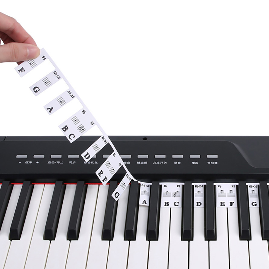 Piano Keyboard Stickers 88/61  - огляд і ціна Keyboard Piano 61 Key
