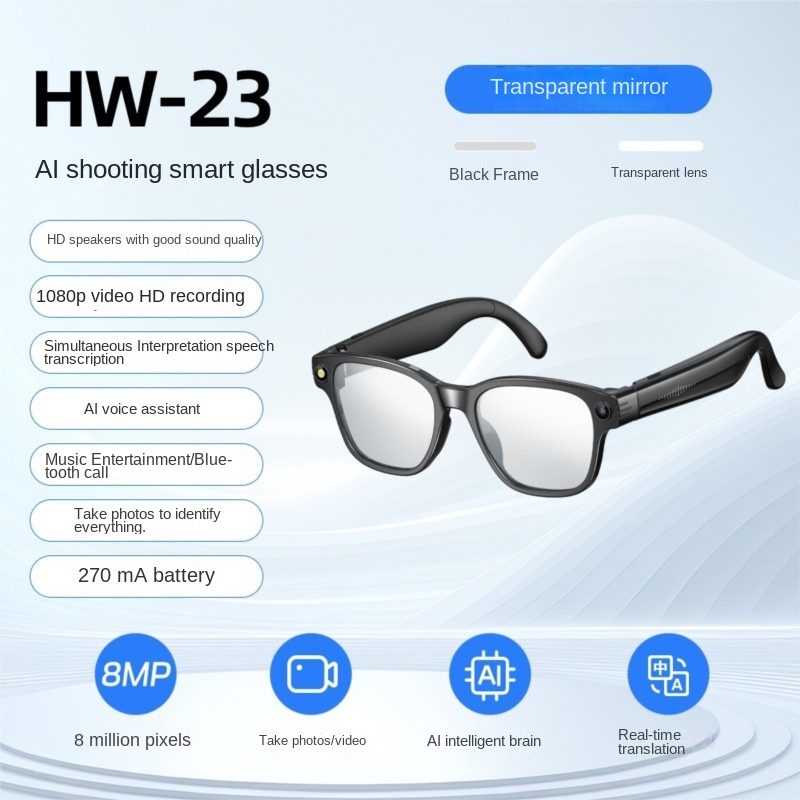 AI Smart Glasses 800W Camera M - огляд і ціна Audio Music Voice