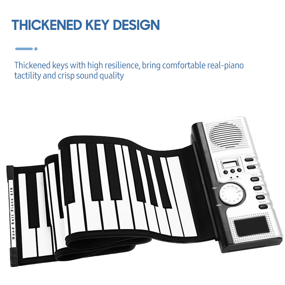 61 Keys Roll Up Piano Keyboard - огляд і ціна Keyboard Piano 61 Key