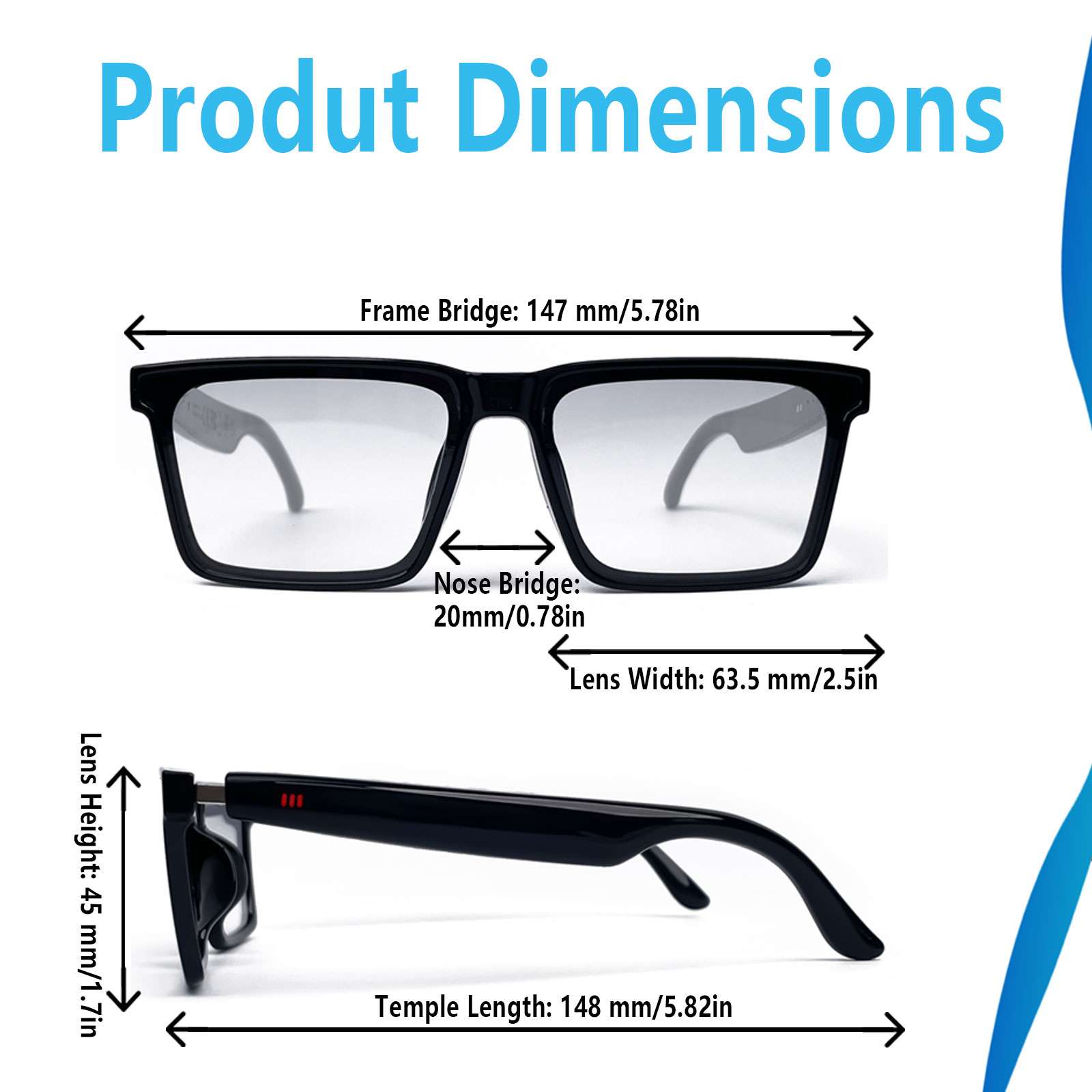 Smart Audio Glasses with Real- - огляд і ціна Audio Music Voice