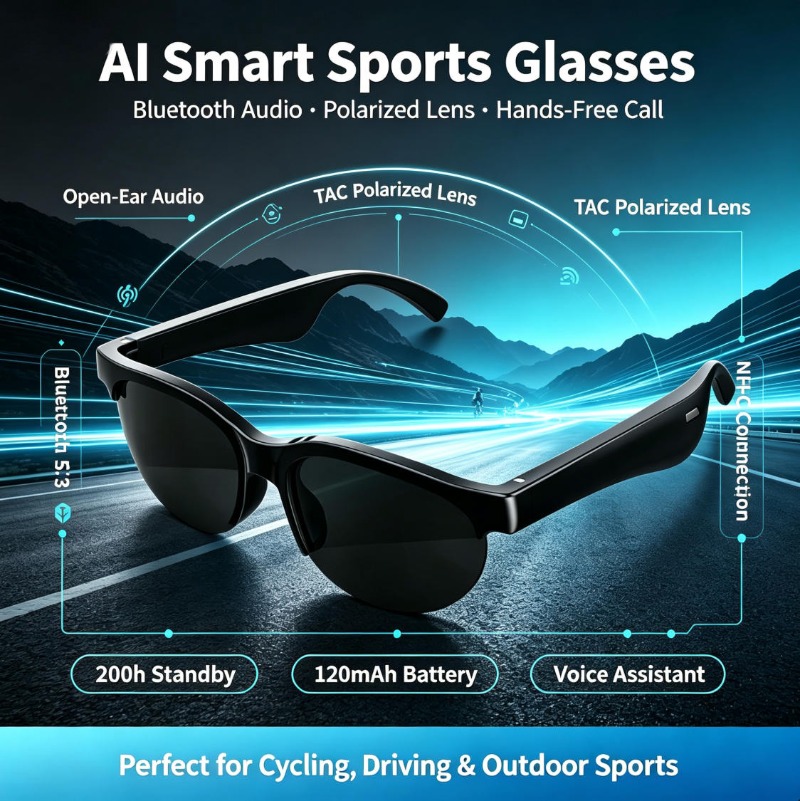 Smart Sports Glasses Open Ear  - огляд і ціна Audio Music In