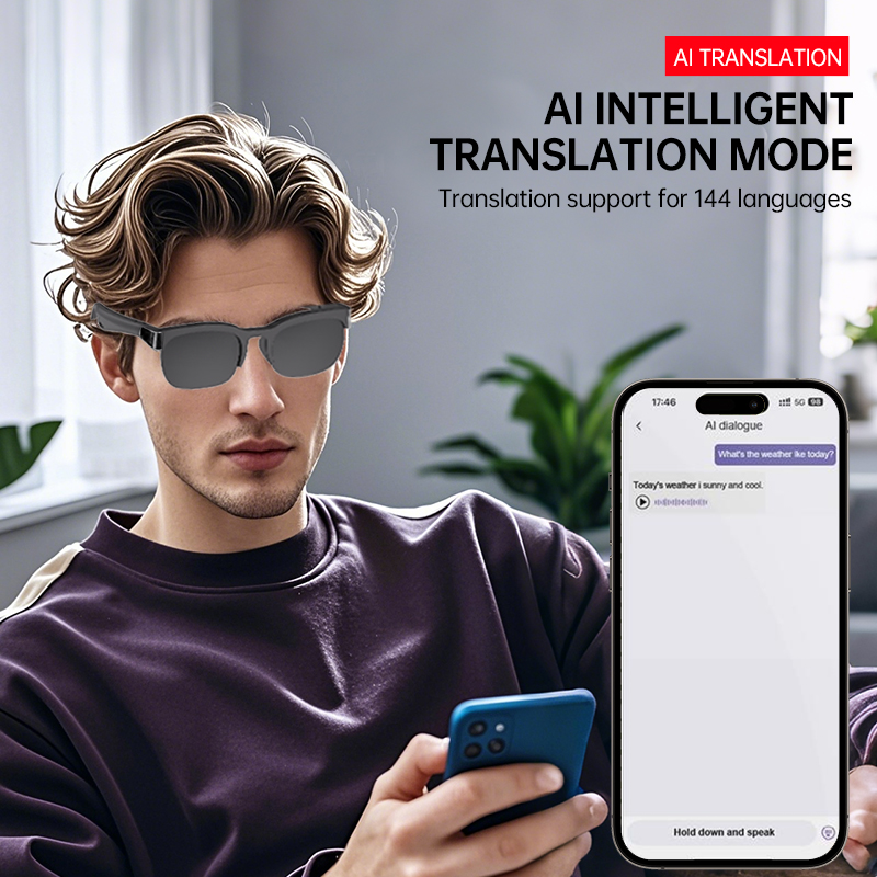 Bluetooth Audio Smart Glasses  - огляд і ціна Audio Music Voice
