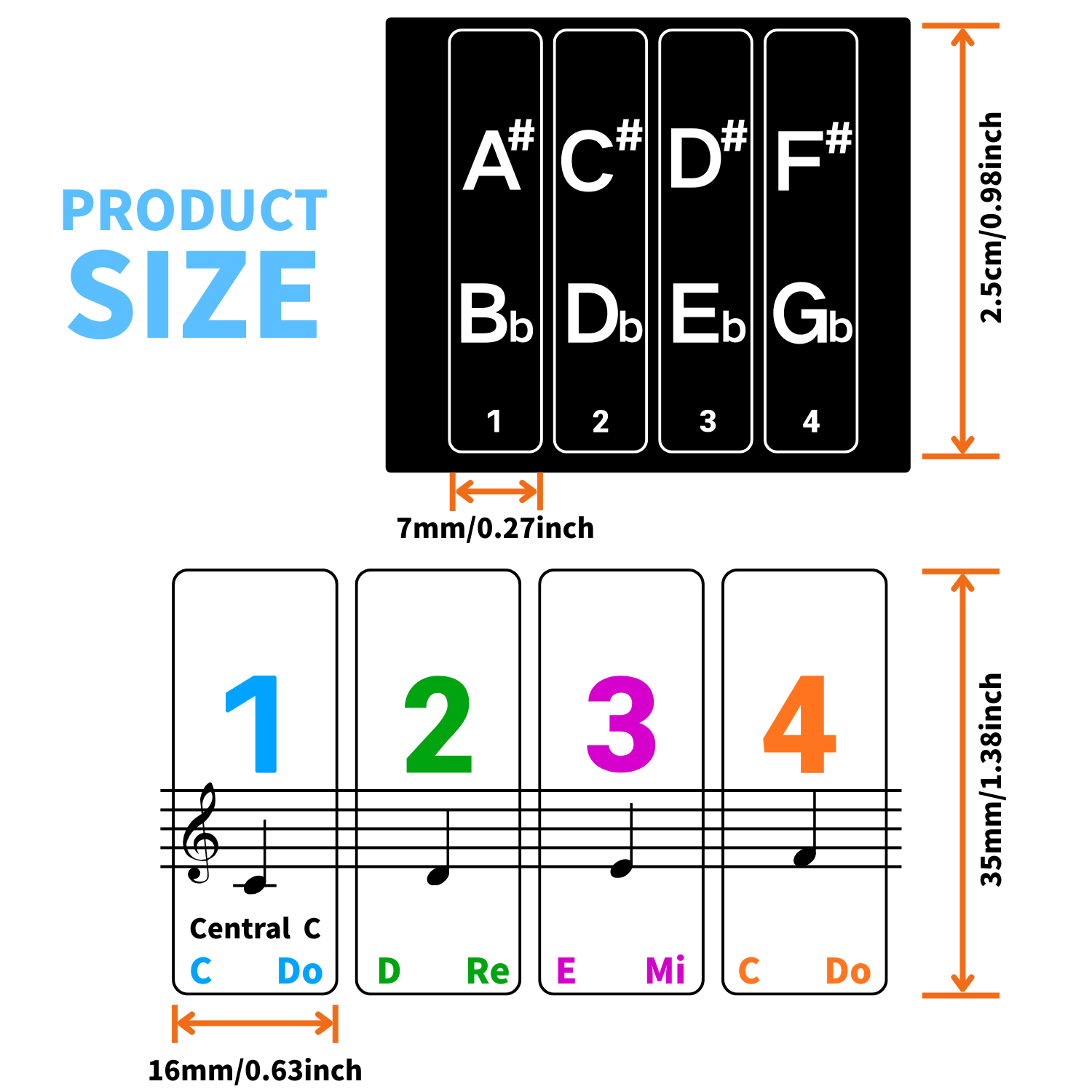 Piano keyboard stickers, suita - огляд і ціна Keyboard Piano 61 Key