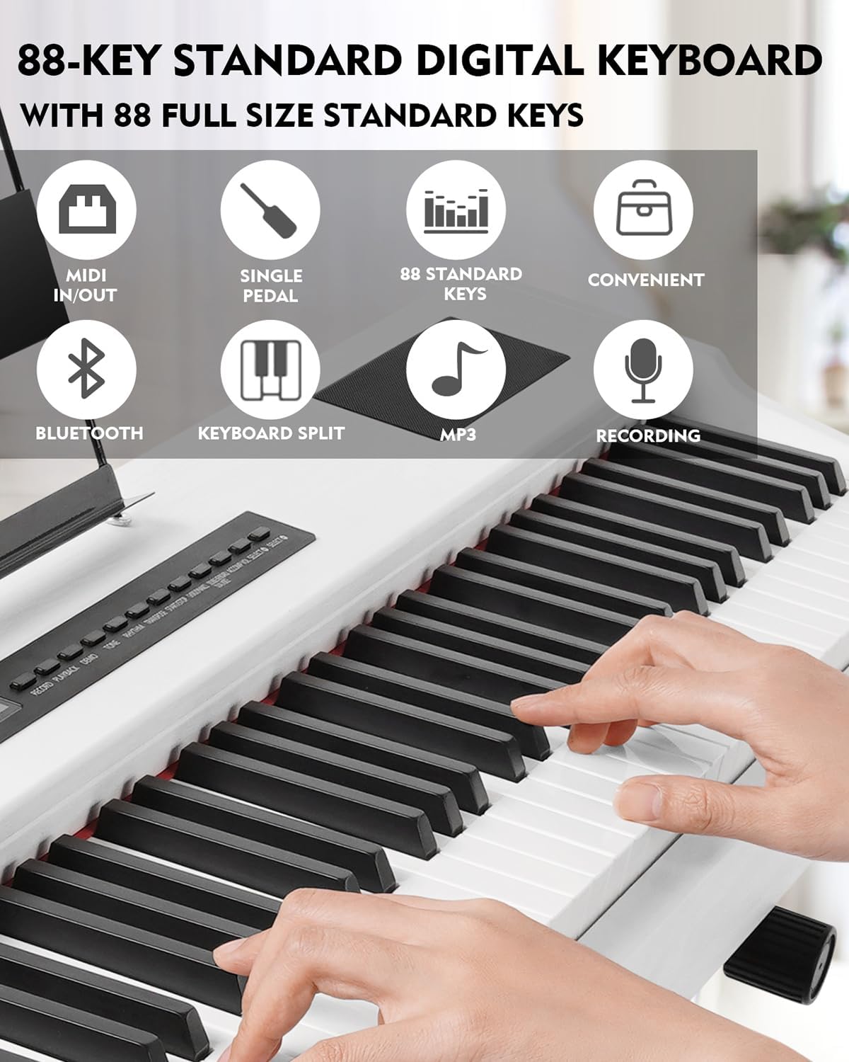 MUSTAR Digital Piano Keyboard  - огляд і ціна Piano Sustain Pedal