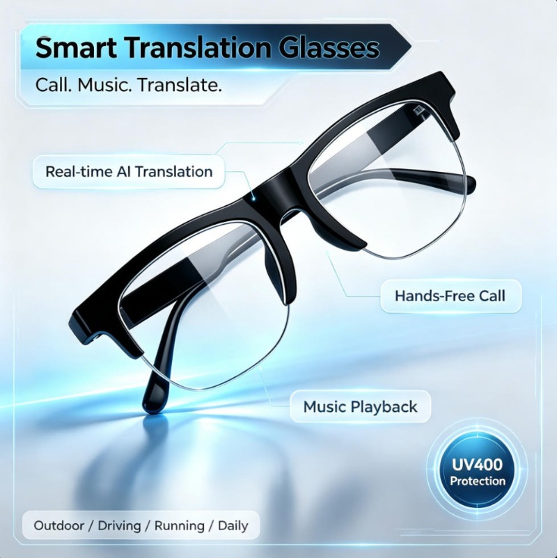 Smart Translation Glasses Real - огляд і ціна Audio Music Voice